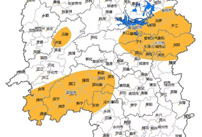 湖南省气象台19日下午发布暴雨橙色预警