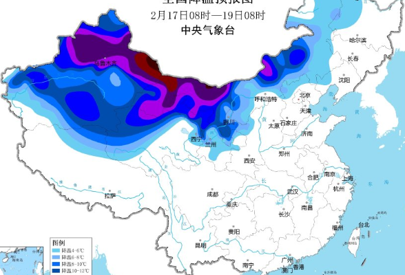 湖南等地累计降温幅度可达20℃以上！中央气象台继续发布寒潮预警