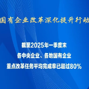国有企业改革深化提升行动重点改革任务平均完成率超80%