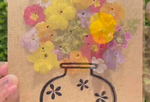 收集美好！春日限定纸插花这样做