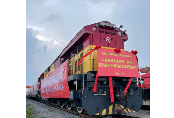 越南水果抢“鲜”入怀！全国首趟全程铁路运输国际冷链班列直达怀化