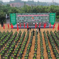 未雨绸缪备汛情 株洲军地联合开展抗洪抢险综合演练暨基干民兵集中点验