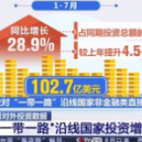 1—7月我国对外投资数据公布！对"一带一路"沿线国家投资增28.9%