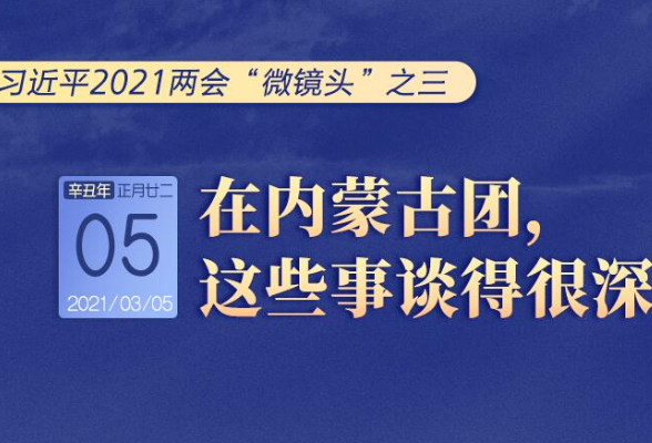 习近平2021两会“微镜头”之三：3月5日 在内蒙古团，这些事谈得很深