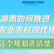 政策简读丨湖南如何推进农业农村现代化？这个规划讲清楚了