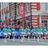 俄罗斯远东庆祝“五一”国际劳动节