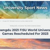 国际大学生体育联合会：第31届世界大学生夏季运动会将延期举办