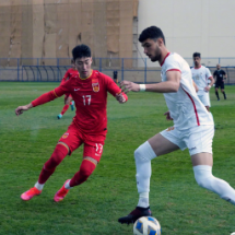 中国U20男足友谊赛1-0战胜叙利亚