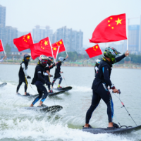 潮流运动大集合！长沙动力冲浪板精英挑战赛开幕