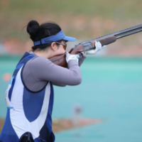 图集 | 学青会飞碟射击：李梦宇射落女子飞碟双向个人银牌