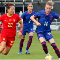 国际热身赛：中国女足0比3不敌美国女足