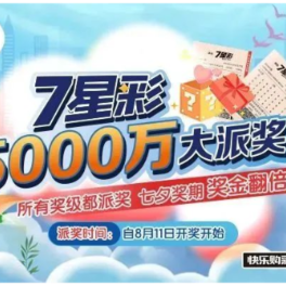 为梦想添彩！体彩7星彩5000万派奖即将“发车”