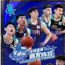 胡明轩、赵睿分获2024CBA全明星赛南、北区票王