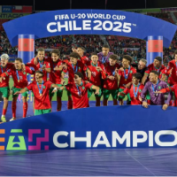 摩洛哥队夺得U20男足世界杯冠军