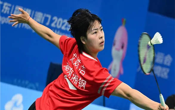 全运会羽毛球女子团体小组赛：湖南队胜上海队