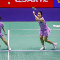 瞬间｜羽毛球——世锦赛：贾一凡/张殊贤晋级女双16强