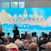 80余件佳作诉尽湖湘魂 王金石山水画艺术展在长沙美术馆开幕