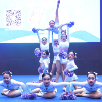 花球翻飞、爵士炫酷、技巧高超 长沙啦啦操锦标赛活力绽放