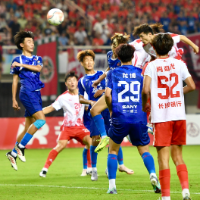 视频｜李章毓头球建功，长沙队1-0打开进球账户