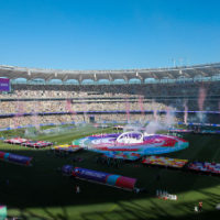 女足亚洲杯揭幕战：澳大利亚队1:0战胜菲律宾队