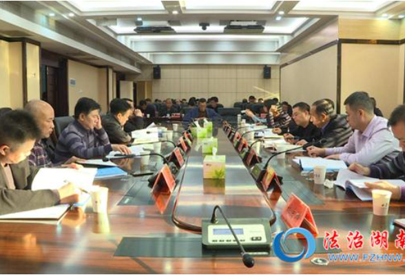 郴州市委依法治市督察组到临武县督察法治建设工作