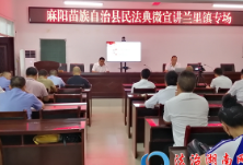 麻阳县司法局普法宣传进乡镇 推动《民法典》落地生根