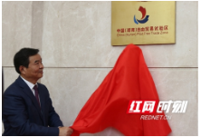 湖南自贸试验区举行标识建筑物和铭牌揭牌仪式