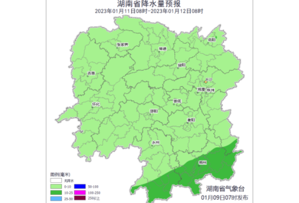 14日至15日省内有一次寒潮大风雨雪过程