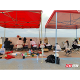 合拍的00后·三下乡｜青春画笔绘绿洲 民勤水库焕新颜