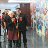 “大型历史组合油画毛泽东”美术作品展在韶山首展