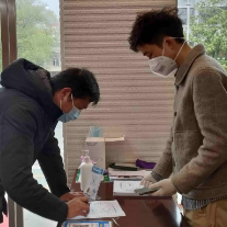 韶山开设黄码人员临时社会核酸采样点