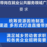 人力资源社会保障部 推进直播带岗在就业公共服务领域应用