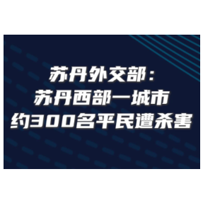 苏丹外交部称约300名平民在努胡德市遇害