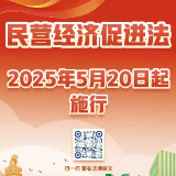 《中华人民共和国民营经济促进法》5月20日起施行