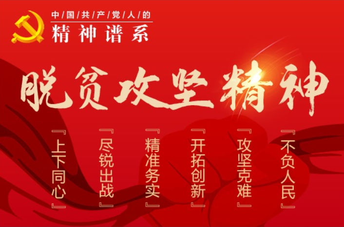 手绘“精神谱系”·脱贫攻坚精神丨上下同心 敢教日月换新天