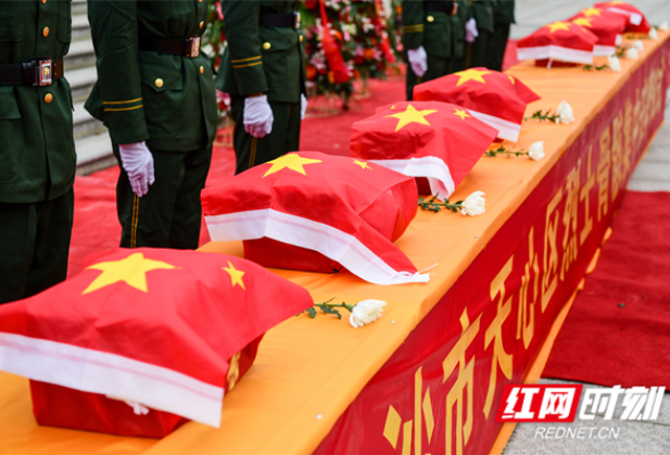 英烈不朽！湖南革命陵园举行烈士骨骸集中安葬仪式
