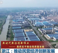 新时代新征程新伟业——真抓实干推动高质量发展丨浙江:推动民营经济创新发展