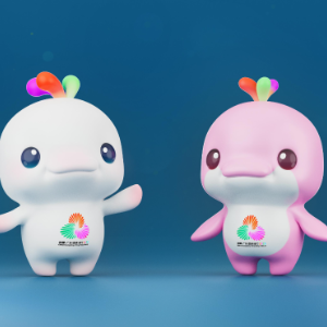 “喜洋洋”“乐融融”!十五运会和残特奥会吉祥物是这对中华白海豚