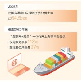 2023年外贸经营主体首次超过60万家（新数据 新看点）