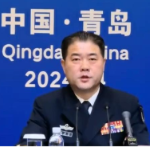 新任海军新闻发言人、海军政治工作部宣传局大校局长冷国伟首次公开亮相