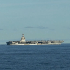 美国“福特”号航母驶往加勒比海