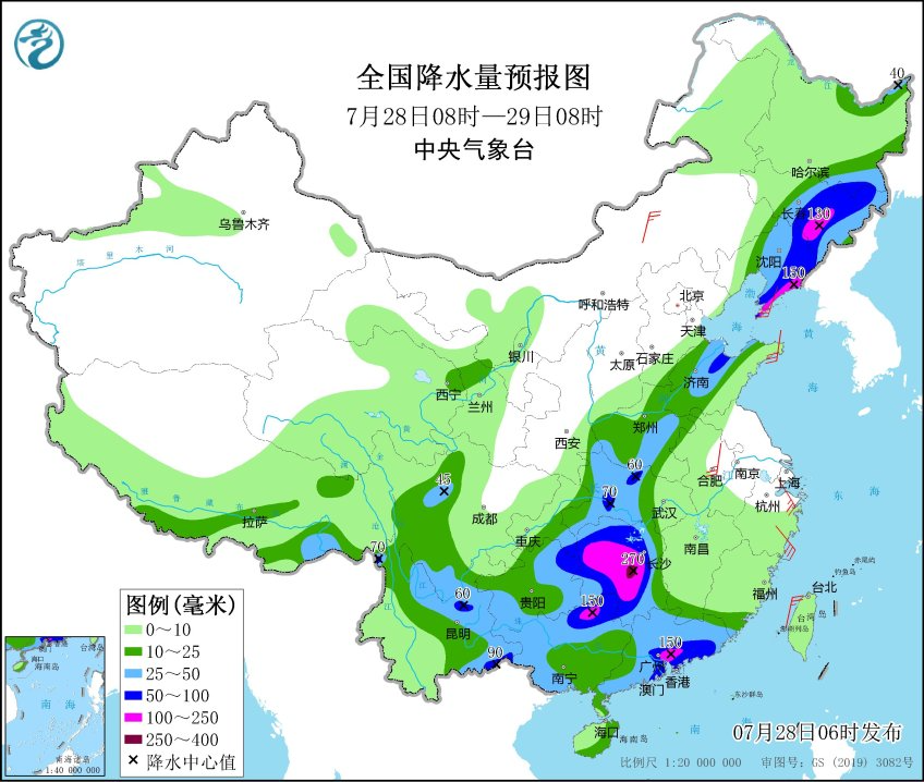 受台风“格美”影响，7月28日株洲火车站部分列车停运