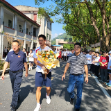 奥运健儿张溟鲲回母校渌口区三中 与学弟学妹面对面交流