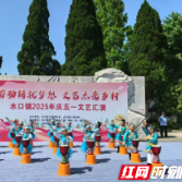 炎陵县水口镇举办“劳动铸就梦想 文艺点亮乡村”文艺汇演