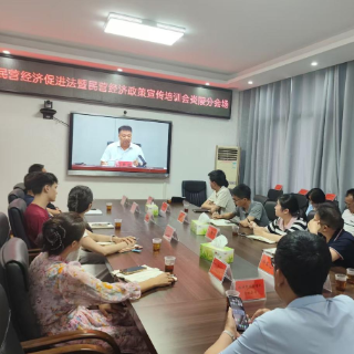 炎陵县举行民营经济促进法暨民营经济政策宣传培训会