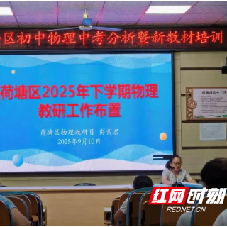 2025年株洲市荷塘区初中物理中考分析会暨新教材培训在十九中举行