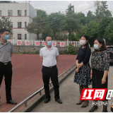 芦淞区调研指导白关中心小学复学工作