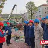 国网醴陵供电公司抢修撞杆 快速恢复供电