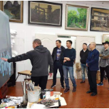 株洲市美协在市十八中指导工作