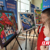 银海学校开展迎国庆绘画作品展活动